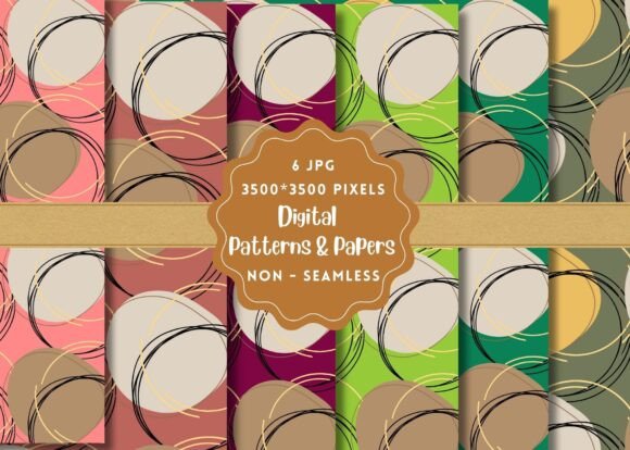 Boho Circles Digital Paper Patterns: A Versatile Resource for Creative Professionals