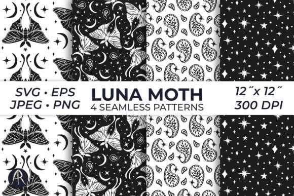 Celestial Luna Moth Paisley Patterns: A Fusion of Nature, Art, and Modern Design