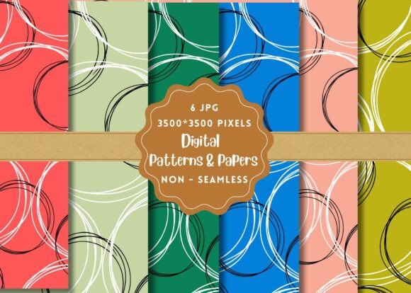 Circles Digital Paper Patterns: A Versatile Resource for Creative Projects