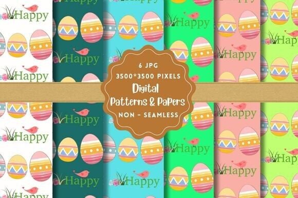 Happy Easter Digital Paper Patterns: Creative Solutions for Your Holiday Projects