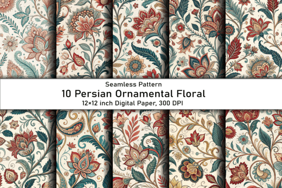 Persian Ornamental Floral Patterns: A Timeless Design Resource