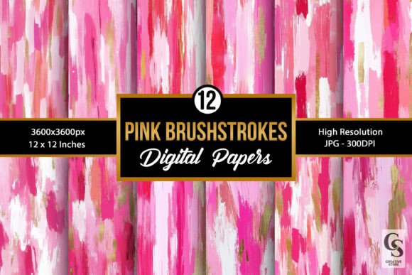 Pink Brushstrokes Seamless Patterns: A Versatile Resource for Modern Creatives
