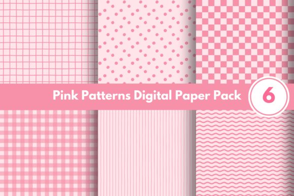 Pink Seamless Patterns Digital Paper