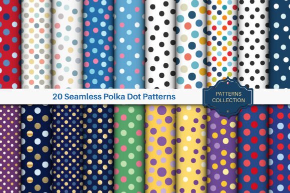 Polka Dot Seamless Vector Patterns for Creative Projects