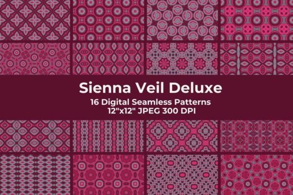 Sienna Veil Boho Seamless Patterns: A Modern Creative Essential